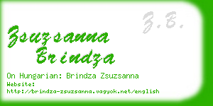 zsuzsanna brindza business card